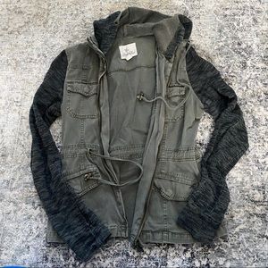 Olive green cargo jacket